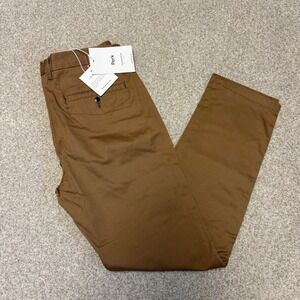 Perk Feel Good Chinos Mens 31x30 Slim Fit Stretch Huckberry Brown NWT $119